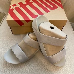 FitFlop Lulu Shimmersuede Slide Sandal